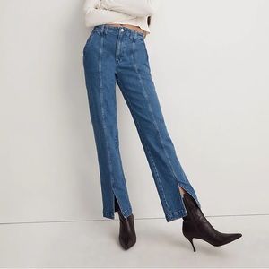 Madewell perfect vintage jean in medium indigo wash: seamed edition